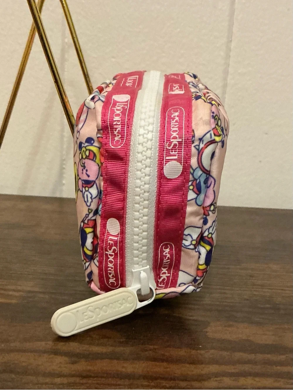 Rare Retired Limited Edition LeSportsac x BT21 Zip Characters Print Cosmetic Bag